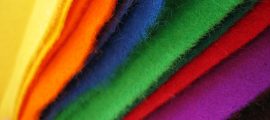 Colored felt cloth